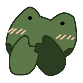 Sticker Эмоциональный Квак - 7