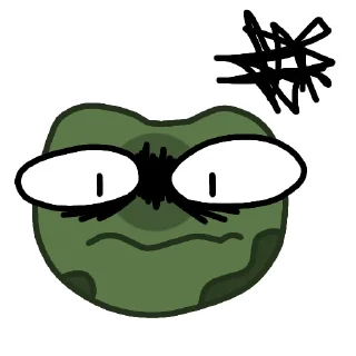 Sticker Эмоциональный Квак - 10