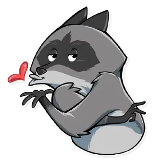 Sticker Енот - 5