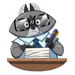 Sticker Енот - 3