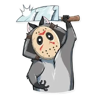 Sticker Енот - 1