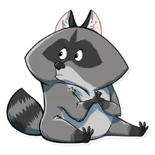 Sticker Енот - 8