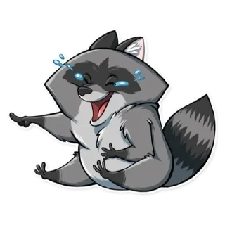 Sticker Енот - 11