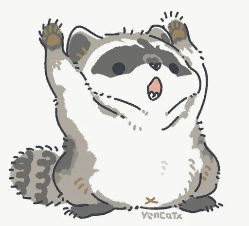 Sticker Енотики :: @fStikBot - 10