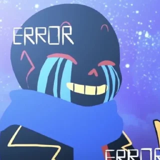 Стикер Error Sans - 7