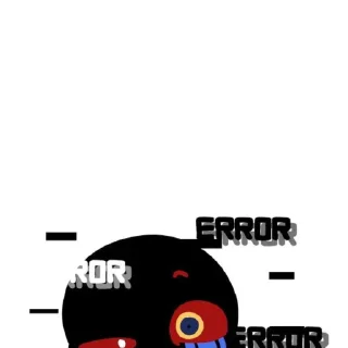 Стикер Error Sans - 10