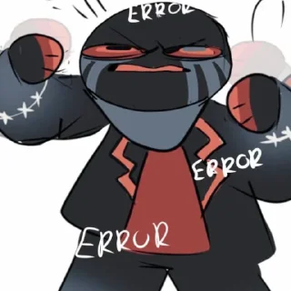 Стикер Глючный гаптофоб - 6