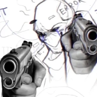 Стикер Глючный гаптофоб - 4