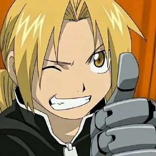 Стикер Стальной алхимик @anime_stickerr - 4