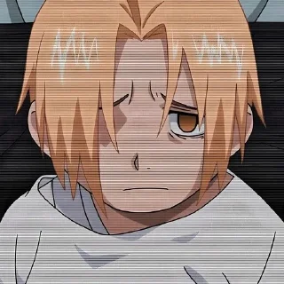 Стикер Стальной алхимик @anime_stickerr - 10