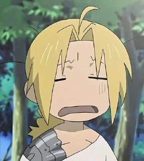 Стикер Стальной алхимик @anime_stickerr - 11