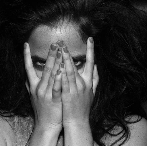 person black and white nail