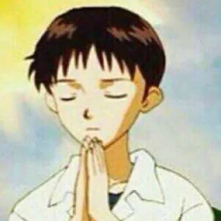 Стикер Евангелион by @stikeru7777 - 6