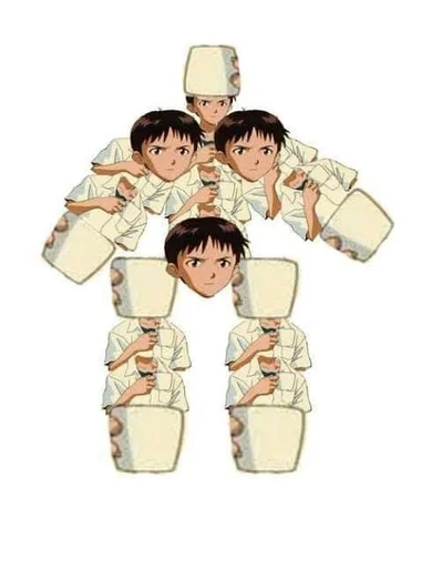 human face cartoon boy