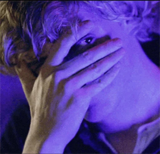 person human face violet