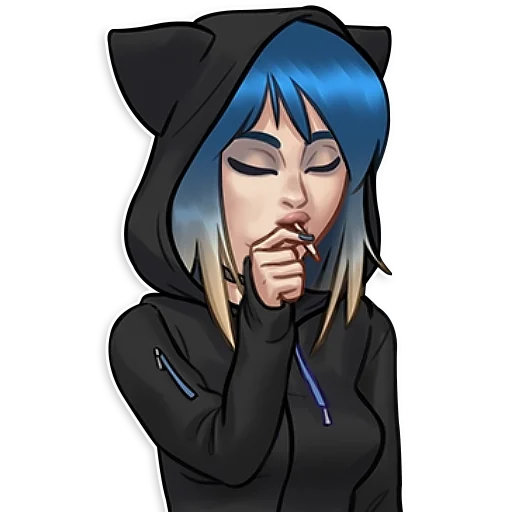 anime cartoon human face