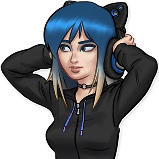 anime cartoon human face