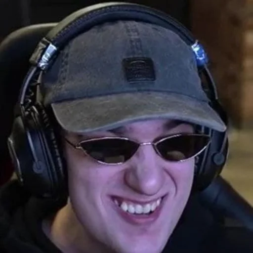 headphones person human face