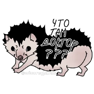 Sticker еж ксюша - 9