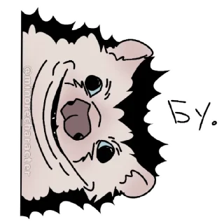 Sticker еж ксюша - 10