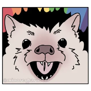 Sticker еж ксюша - 0