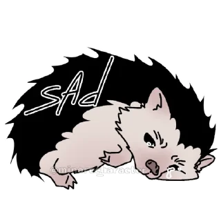 Sticker еж ксюша - 1