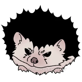 Sticker еж ксюша - 5