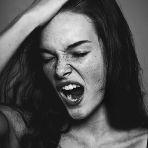 Человек человеческое лицо черно-белый