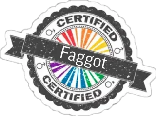 Sticker Faggot Hate - 2