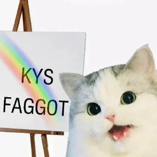 Sticker Faggot Hate - 9