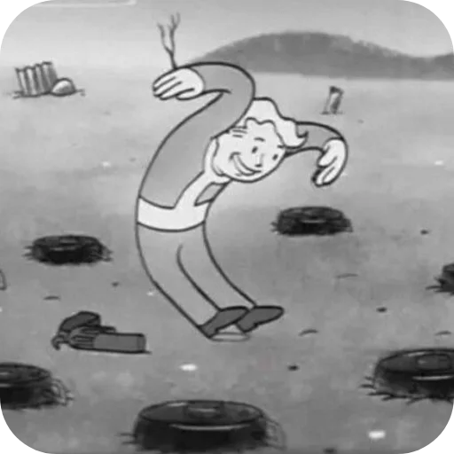 Стикер FalloutVaultBoyEarth928B - 1