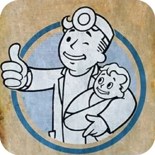 Sticker Fallout Vault Boy • @Earth928B - 5