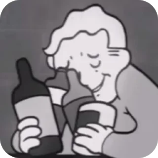 Sticker Fallout Vault Boy • @Earth928B - 0