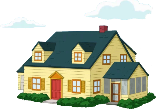 окно Дом мультфильм