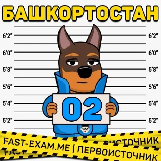 Стикер 🧭 Все регионы @fast_exam - 2