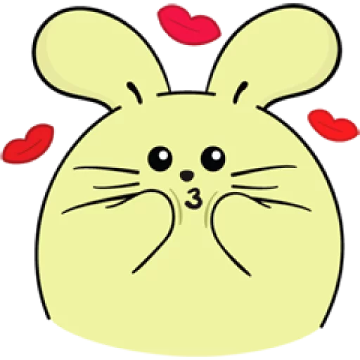 клипарт кролик рисование