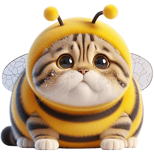 Стикер Fat_Cat_BeeBee_Nyasticks - 1