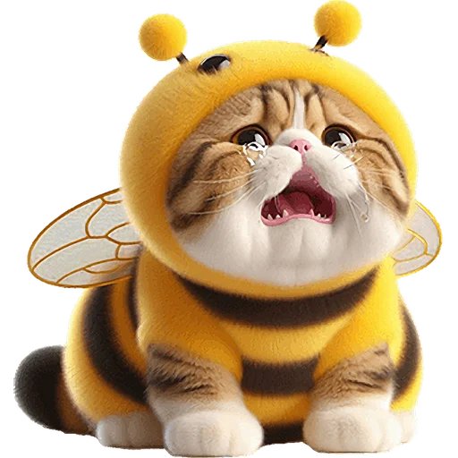 Стикер Fat_Cat_BeeBee_Nyasticks - 1