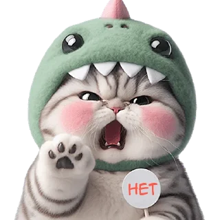 Sticker Дино-котики @Nyasticks - 5