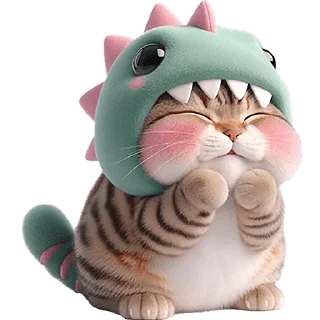 Sticker Дино-котики @Nyasticks - 3