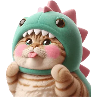 Sticker Дино-котики @Nyasticks - 4