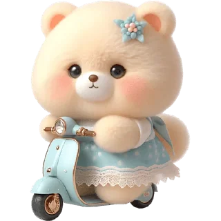 Sticker Маленькая медведица @Nyasticks - 3