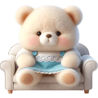 Sticker Маленькая медведица @Nyasticks - 1