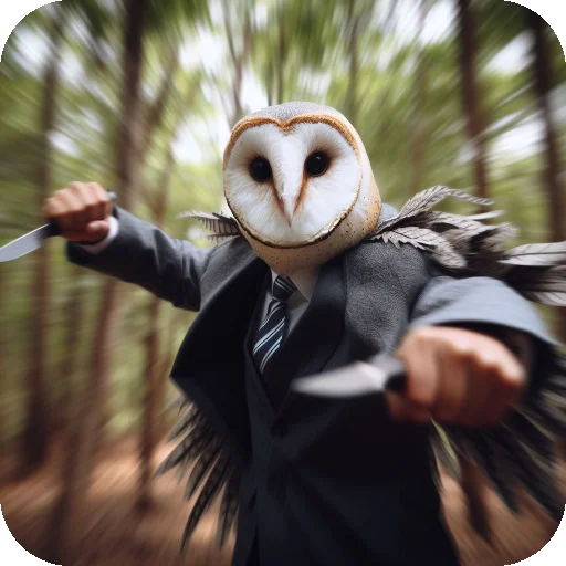 bird of prey owl bird