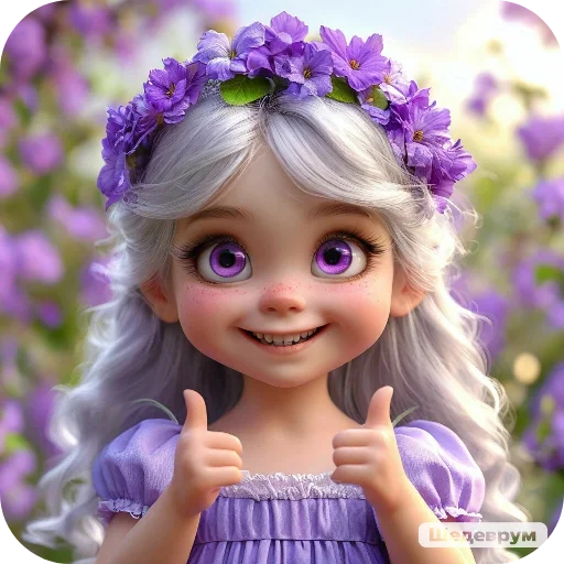 Стикер Fialka128 - 1