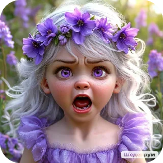 Стикер Фиалка - 1