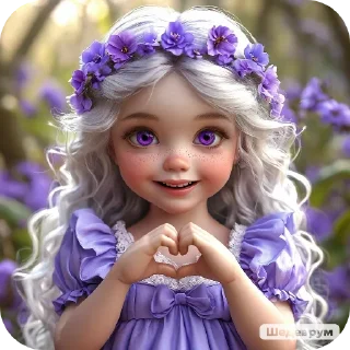 Стикер Фиалка - 2