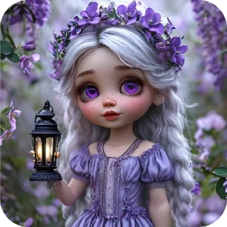 Стикер Фиалка - 10