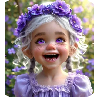 Стикер Фиалка - 6