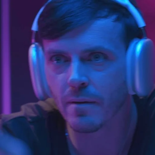 human face headphones person